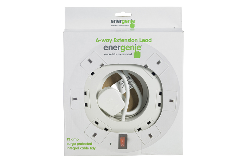 6way Donut Extension Lead ENER006 Energy Saving Products Energenie