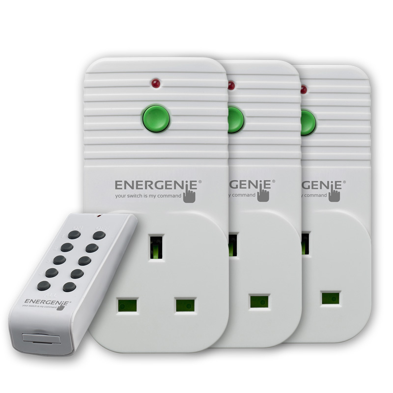 3 Pack of Remote Controlled Sockets